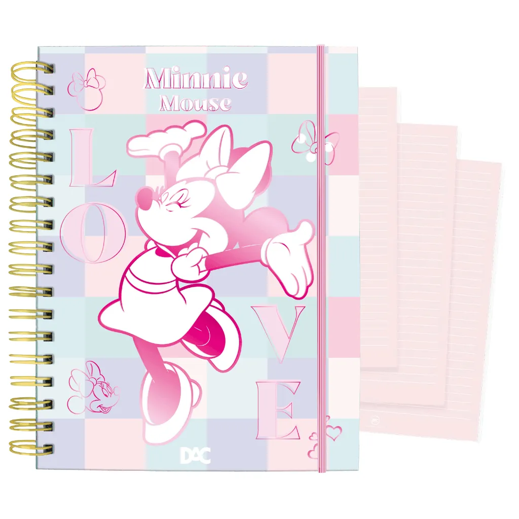 Caderno Smart Universitário 10 Divisórias Minnie Rosa 80 fls - DAC