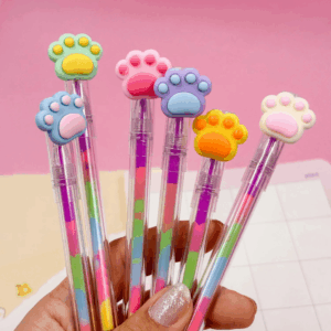 Caneta Fofa Patinhas COLOR - IMPORTADO - PACOTE 6 UND