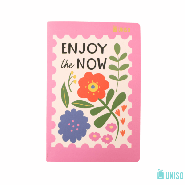 Caderno A5 Brochura SEM PAUTA Enjoy Now 13,5x 20,5cm 32fls - UNISO - UND
