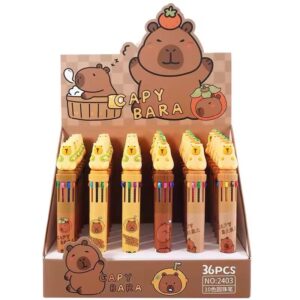 Caneta 10 Cores Capivara