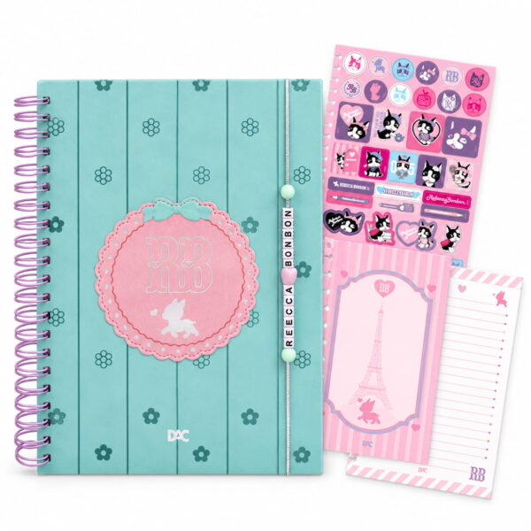 Caderno Smart Universitário 10 Divisórias Rebecca Bonbon Verde 80 Fls - DAC
