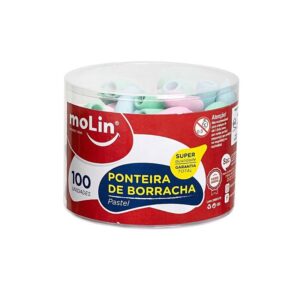 Borracha Ponteira Pastel MOLIN - Pote 100 UND
