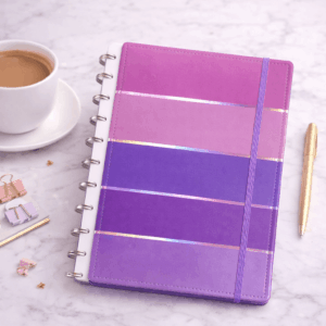 Caderno de Disco A4 PANTONE Rosa Lilás 29,5x21,5cm 11 Discos 80 Fls - IMPORTADO - UND
