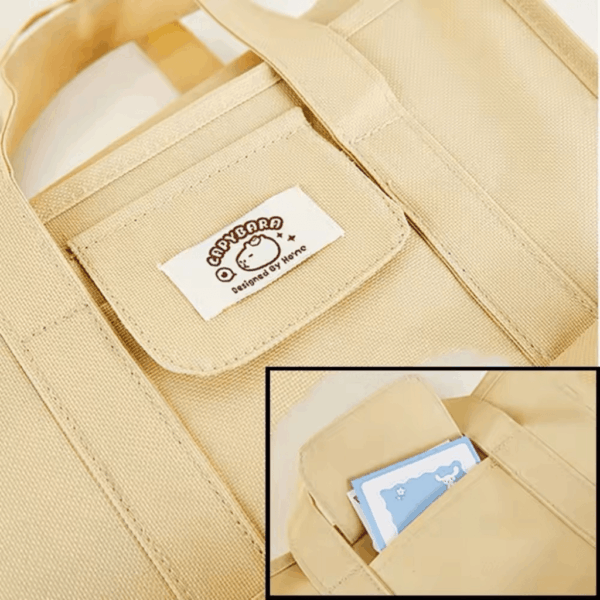 Bolsa de Ombro c/ Bolso Externo Capivara