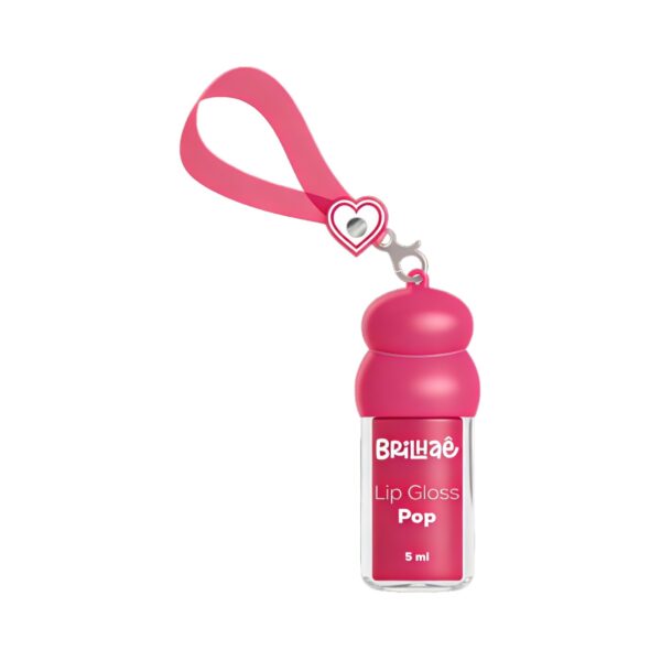 Make Batom Lip Gloss Pop 5ml c/ Chaveiro - BRILHAE - UND