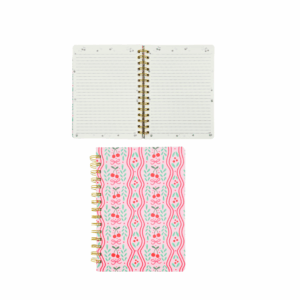 Caderno A5 Espiral Pautado Cherry Bloom 15x21cm 120fls - UNISO - UND