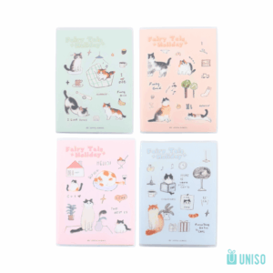 Caderno Pautado Gato Holiday 80 fls 92x12,6cm - UNISO - UND