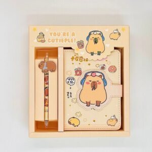 Kit Presenteável Caderno Luxo + Caneta Capivara