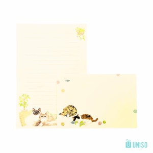 Kit 6 Papéis de Carta + 3 Envelopes Gato - UNISO - UND