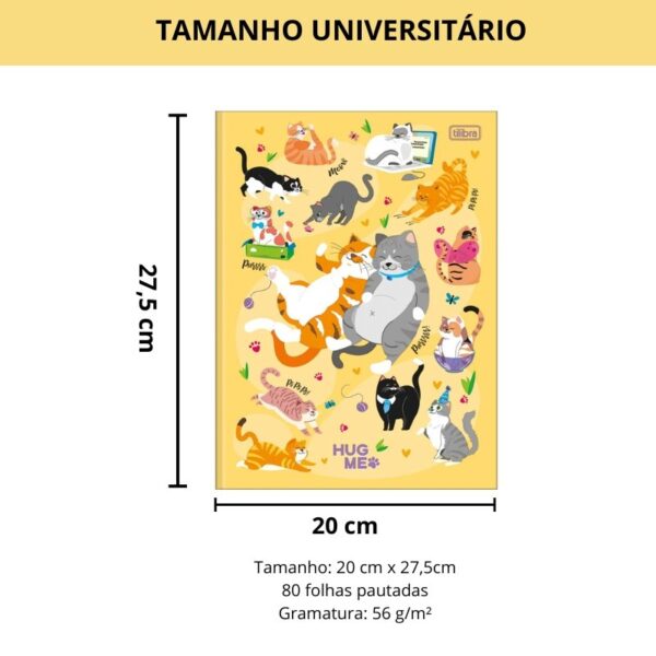 Caderno Brochura Capa Dura Universitário Hug Me Tilibra