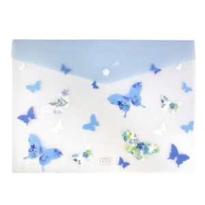 Pasta Envelope Malote A4 com Botão Butterfly Borboletas - DAC