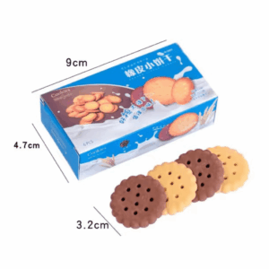 Borracha Fofa 3D c/ 6 Biscoitinhos  - IMPORTADO - CAIXINHA