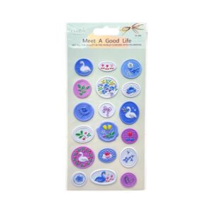 Adesivo Decorativo 3D Selo FLOR - UNISO - UND