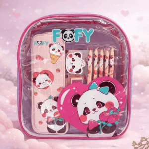 Kit Artístico Panda 10 Peças c/ Mochila - FOFY - UND