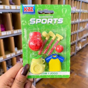 Borracha Fantasia Sports 18 Peças - KAZ - BLISTER