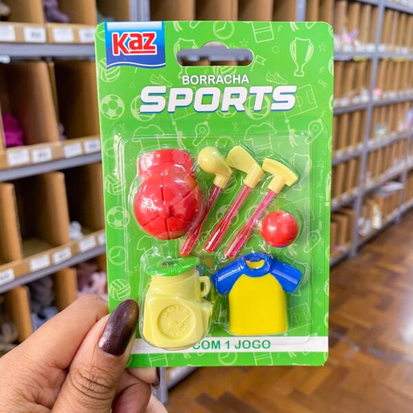 Borracha Fantasia Sports 18 Peças - KAZ - BLISTER