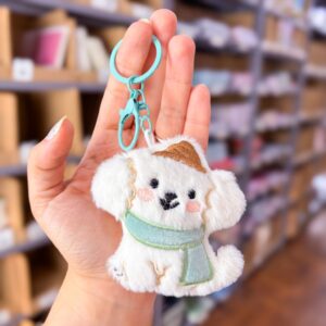 Chaveiro Tendência Charm Pelúcia Cachorrinho Model - IMPORTADO - UND