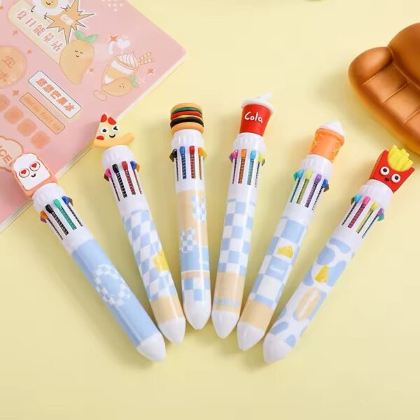 Caneta 10 Cores Fast Food - UND