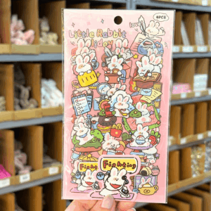 Pacote c/ 4 Cartelas Adesivo COELHINHO Cute - IMPORTADO - UND