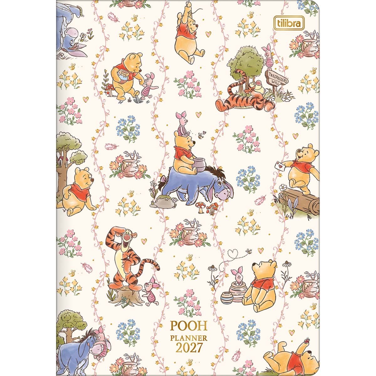 Planner Agenda Grampeado 17,8 x 25,4 cm URSINHO POOH - TILIBRA - UND
