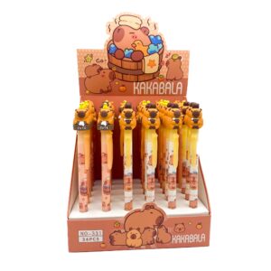 Caneta Esferográfica Clic 0.5mm CAPIVARA Cute - IMPORTADO - PACOTE 6 UND