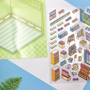 Kit Cenário Adesivo 3D c/ Pinça GOOD VIBES 25,5x18cm - IMPORTADO - UND