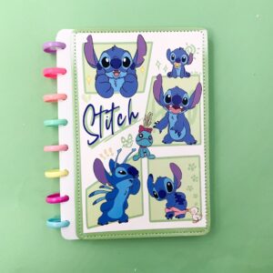 Caderno de Disco M 8 Discos - 15X21cm - STITCH - UND