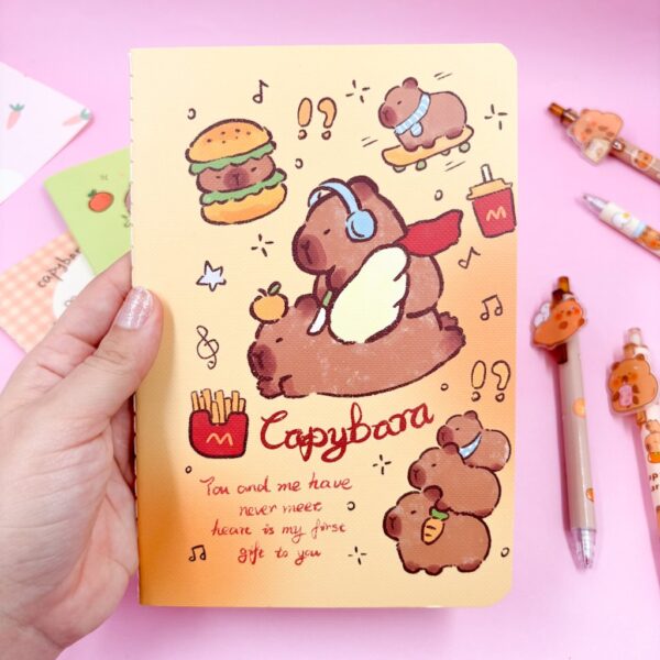 Caderno Grampeado 19x13 cm CAPIVARA - UND
