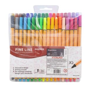 Caneta Fine Liner Marker 36 Cores - IMPORTADO - BLISTER