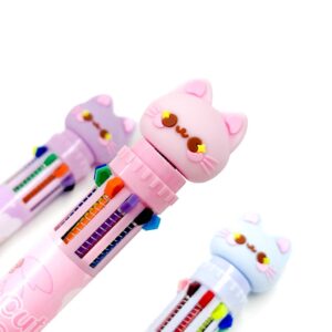 Caneta 10 Cores Gatinho da Fortuna