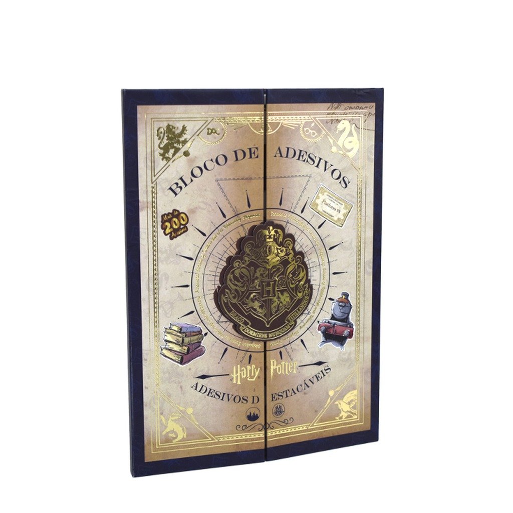 Caderno de Adesivos c/ 200 adesivos Harry Potter - DAC