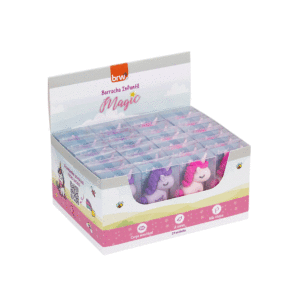 Borracha Magic Unicórnio BRW - Display 24 Und
