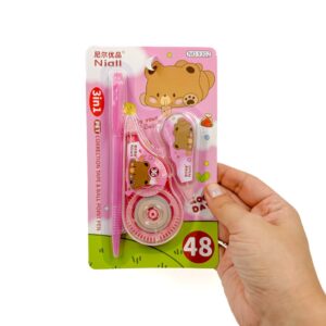 Kit bichinhos - 2 Corretivos em fita + Caneta