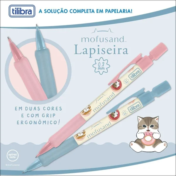 Lapiseira 0.7 mm Gato Mofusand - TILIBRA - UND