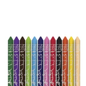 Giz de Cera Ursinho Pooh Leo e Leo - Cx 12 Cores