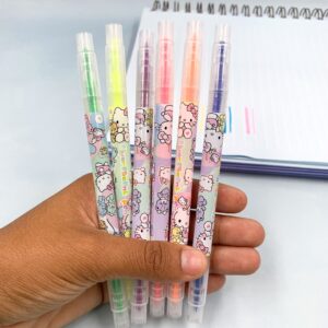 Marca Texto 2 Pontas Hello Kitty - BLISTER