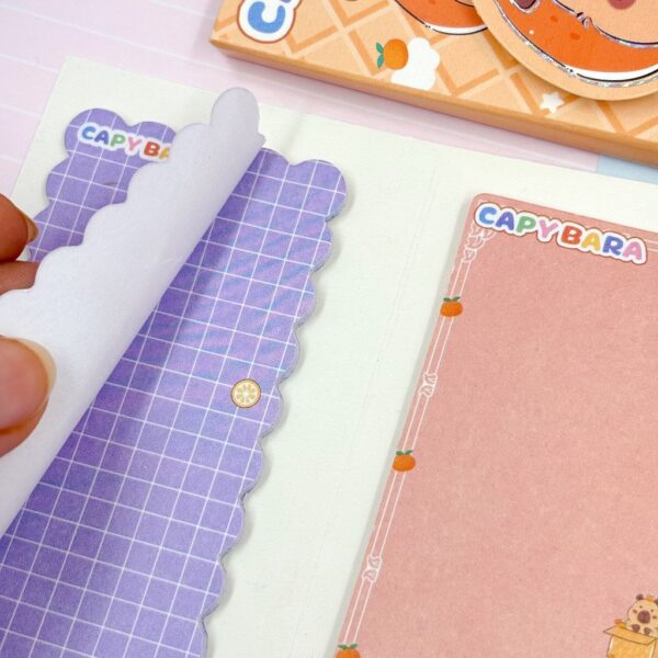 Caderninho Notas Adesivas c/ Velcro Capivara - 2 Und
