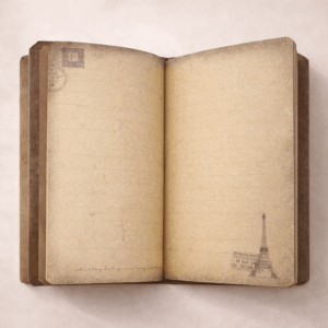 Caderneta Capa Dura Vintage Scrapbook 16x9,5 cm - IMPORTADO - UND