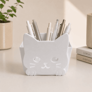 Porta Canetas Gatinho Branco - IMPORTADO - UND