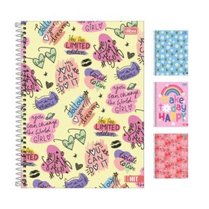 Caderno Universitário Espiral 1 M 80 fls Hit Feminino - TILIBRA - UND