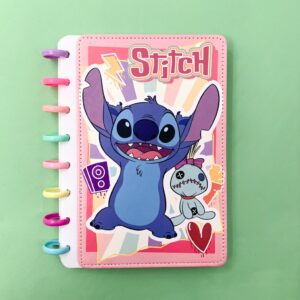 Caderno de Disco M 8 Discos - 15X21cm - STITCH - UND