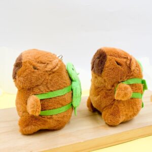 Chaveiro Fofo Pelúcia Capivara Mochilinha 10cm - UND