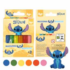 Massinha de Modelar Stitch 6 Cores - DAC ART - BLISTER