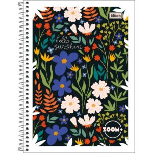 Caderno Espiral Capa Flexível Universitário 1 M Zoom+ Feminino 20x27,5cm 96 Fls - TILIBRA - UND