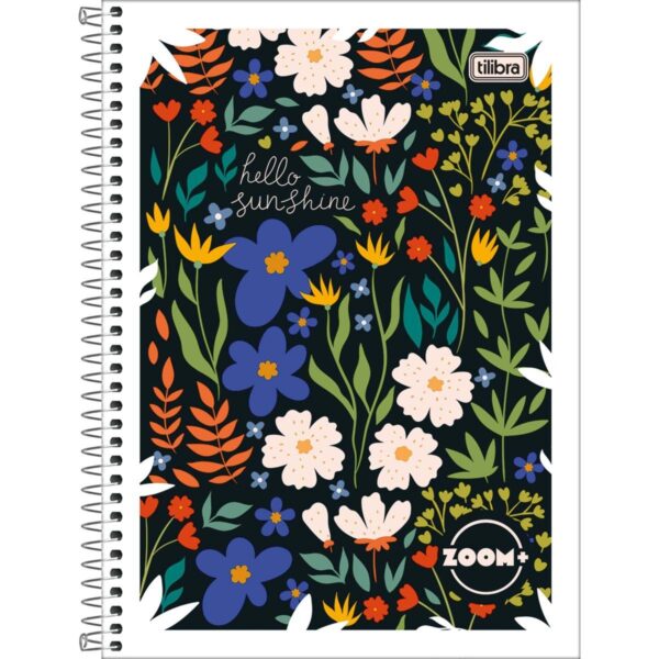 Caderno Espiral Capa Flexível Universitário 1 M Zoom+ Feminino 20x27,5cm 96 Fls - TILIBRA - UND