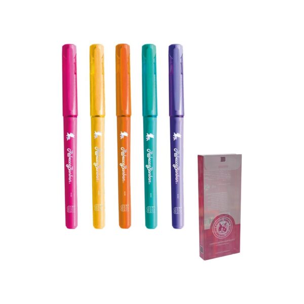 Caneta Esferográfica 0.7mm Rebecca Bonbon 5 Cores - SKYPAPER - BLISTER