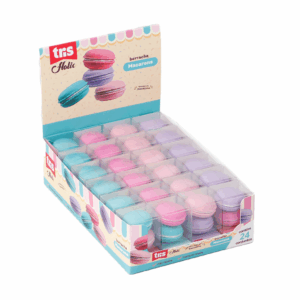 Borracha Macaron Holic Docinhos c/ Cheirinho - TRIS - CX 24 UND