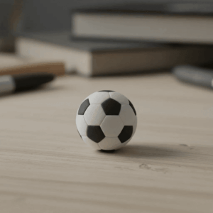 Caixinha c/ 6 Borrachas Bolinhas de Futebol - IMPORTADO - UND