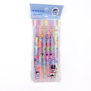 Marca Texto Neon 2 Pontas Astronauta - Blister 6 Und