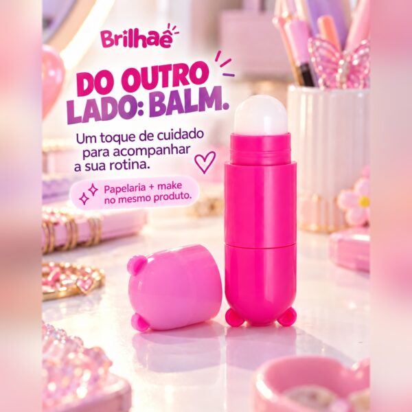 Make Carimbo + Lip Balm Duo Doce Cuidado - BRILHAE - UND